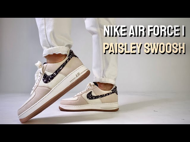 A poorman's Travis Scott collab? Nike Air Force 1 “Paisley Swoosh” Onfeet  Review - YouTube