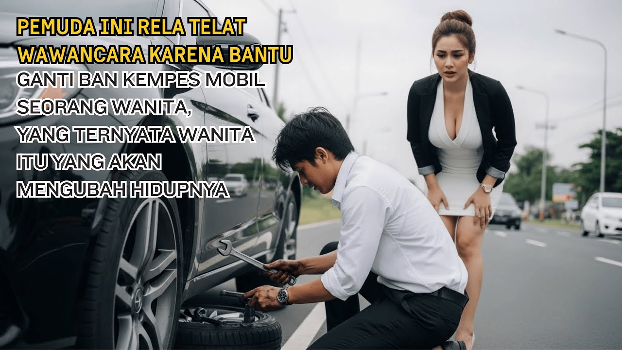 Pemuda Telat Wawancara Karena Bantu Ganti Ban Kempes, Dikira Akan Diusir Dan Hal Mengejutkan Terjadi