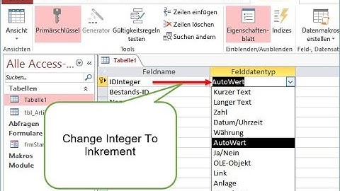 Tutorial MS Access: Change a Fieldtype From Long Integer to Auto Increment