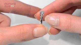 UT21-55JUY - Lovely Lauren 18K White Gold Diamond Engagement Ring 0.33CT-G-H/SI