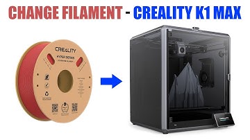 Change Filament - Creality K1 Max 3D Printer [ Step By Step Tutorial ]