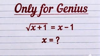 Only Geniuses Solve This Nice Square Root Simplification Olympiad Problem || Maths 