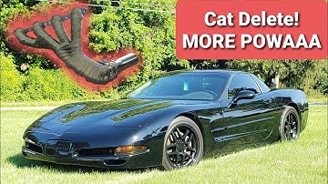 Installing Longtube Headers, X Pipe, and Cat Delete On My C5 Corvette! DIY, Louder With More Power!