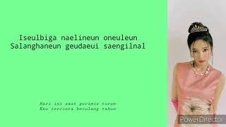 JOY(조이) RedVelvet - Happy Birthday To You | Lyrics & Indonesia terjemah |