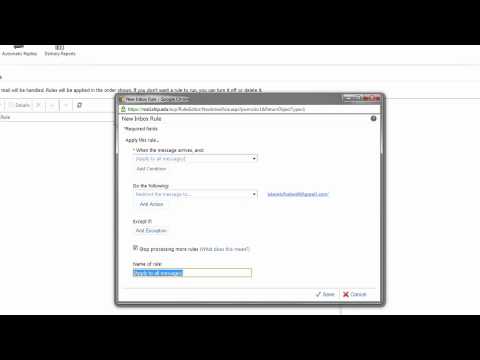 Tutorial: Redirect Emails from Outlook Web App