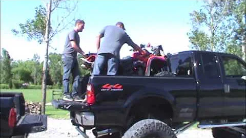 ATV LOADING PROBLEMS WITH LIFTED SUPERDUTY'S !!!