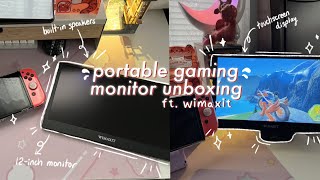 best mini gaming setup monitor unboxing ft. wimaxit (portable gaming monitor) + review 🥰