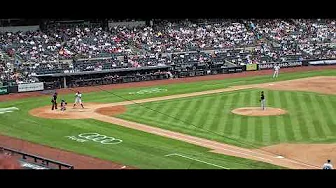New York Yankees up-close - Giancarlo Stanton flies out to CF, August 22, 2024 thumbnail