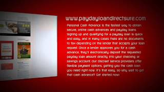 Online Loans from Speedy Cash