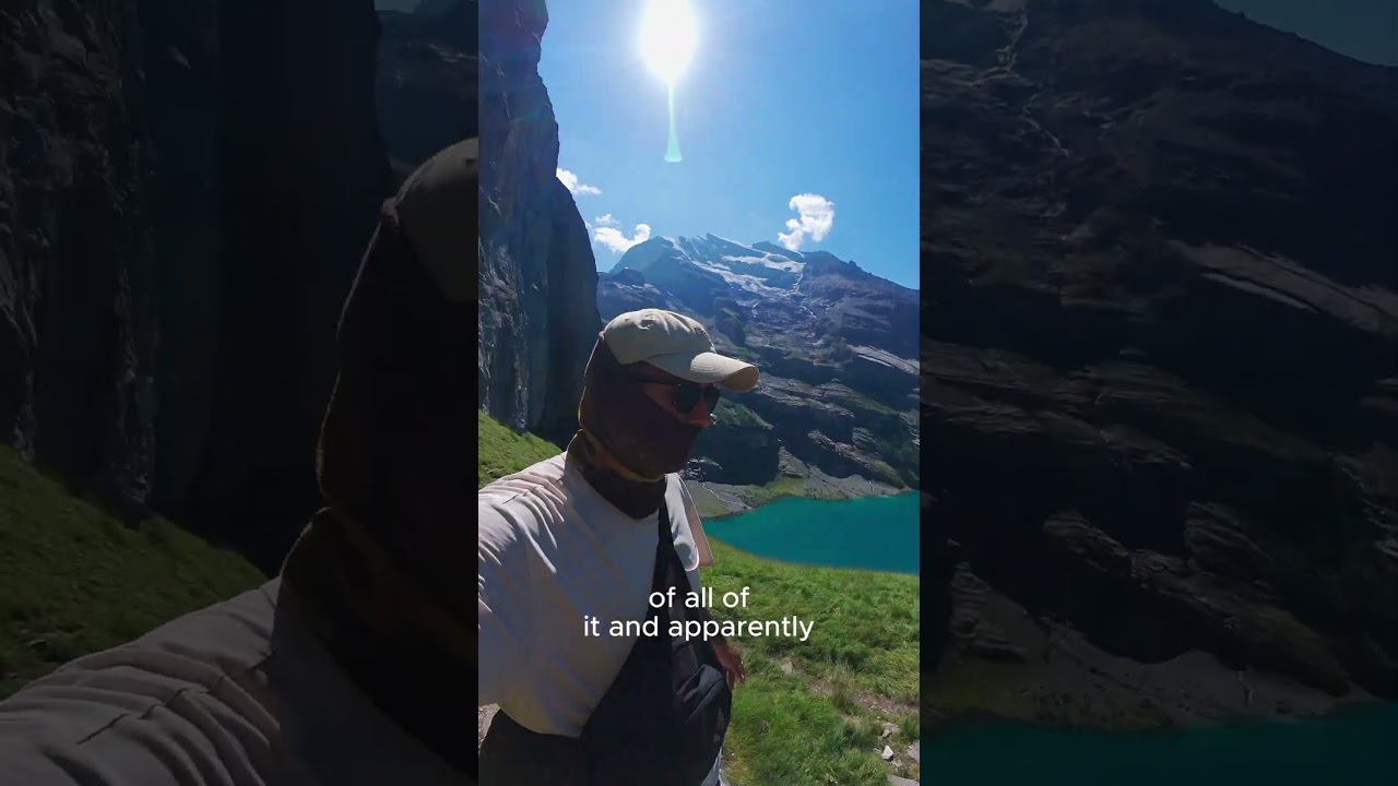 bluest lake in Switzerland