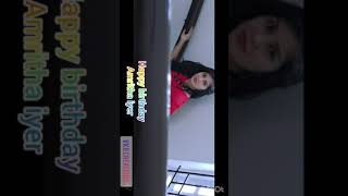 Amritha Iyer Birthday Wish Remix Videowith Singapenney Song