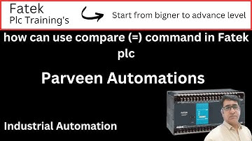 how can use compare (=) command in Fatek plc
