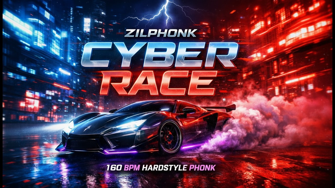 CYBER RACE - Aggressive Hardstyle Cyberpunk Phonk Mix 2026 (Ultra Bass Boost) 🏎️⚡