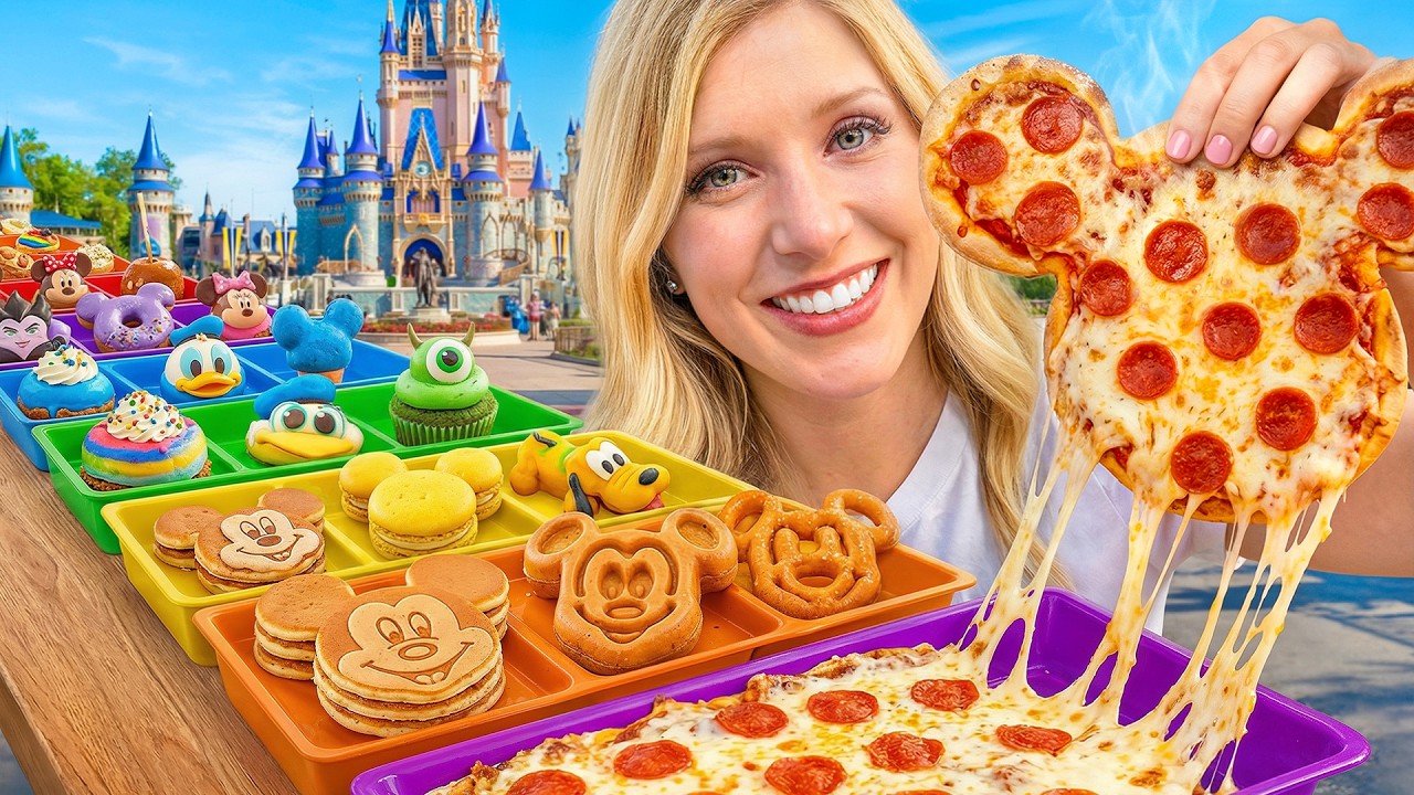 Eating Disney World Snacks in Every Color!