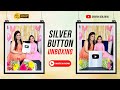 Silver button unboxing   shivani adlakha