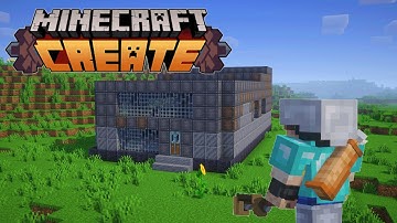 I built an AUTOMATIC IRON FACTORY in Minecraft Create Mod! [#2]