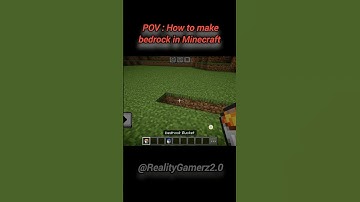 How to make bedrock in Minecraft #minecraft #gaming  #memes