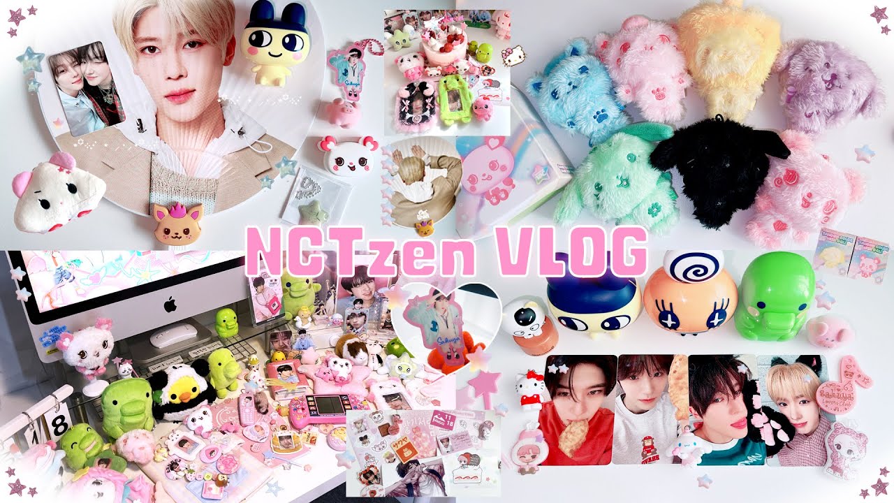 [시즈니 브이로그 #31]  랜덤만 하는 브이로그 ଘ(੭ꆤᴗꆤ)━☆ﾟ.*･| 위시 일본투어 MD • 랜덤 컬러 위시돌 • 붕어빵 포카 • 고양이귀 포카 • 사쿠야 생카 • 공팬