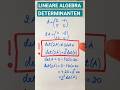 DETERMINANTEN; ZUSAMMENHÄNGE #study #students #iu #algebra #mathematics #youtubeshorts #shortsvideo