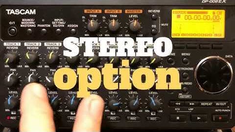 Tascam DP-008EX Bouncing Tracks