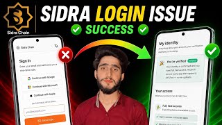 Sidra Chain Login Problem Solved||Sidra Chain login Successfully Guide Step By Step||Sidra Chain