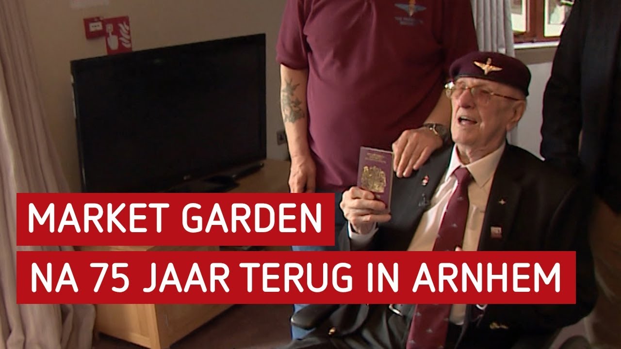 Veteraan Sandy Cortmann (97) terug naar Arnhem | Market Garden