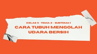 'Udara Bersih bagi Kesehatan' || Tematik 5 - Tema 2 - Subtema 1