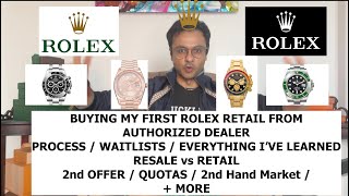 Buying My first Rolex Retail vs Resale -  Rolex Roulette  - Everything I learned Part 1