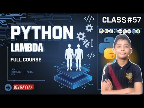 PYTHON LAMBDA | Python Tutorial - Lesson #57