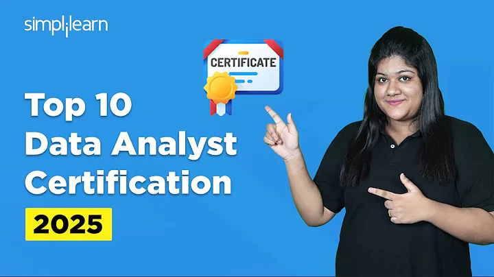 Top 10 Data Analyst Certification For 2026 | Best Data Analyst Certification Courses| Simplilearn