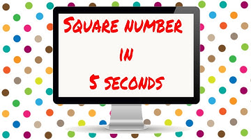 How to square any numbers in your head - fast mental math trick
