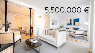 Recorriendo un piso de 5.500.000 € frente al Retiro de Madrid