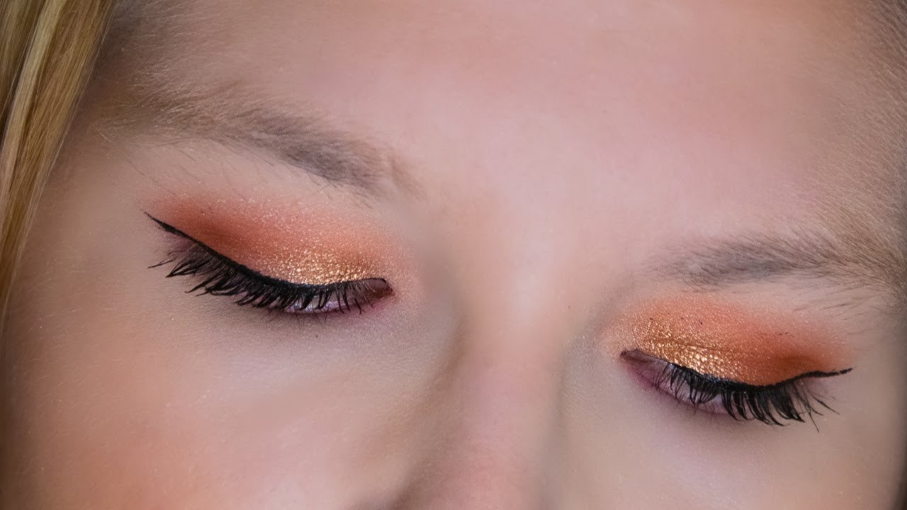 TikTok Makeup Challenge / Copper and Orange Eyeshadow Look