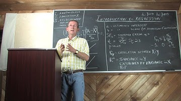 Regression Parameters One X