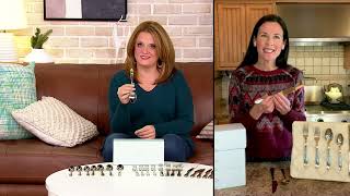 Lenox 18/10 Stainless Steel 24-Piece Flatware Set w/ Steak Knives on QVC
