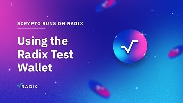Using the Radix Test Wallet
