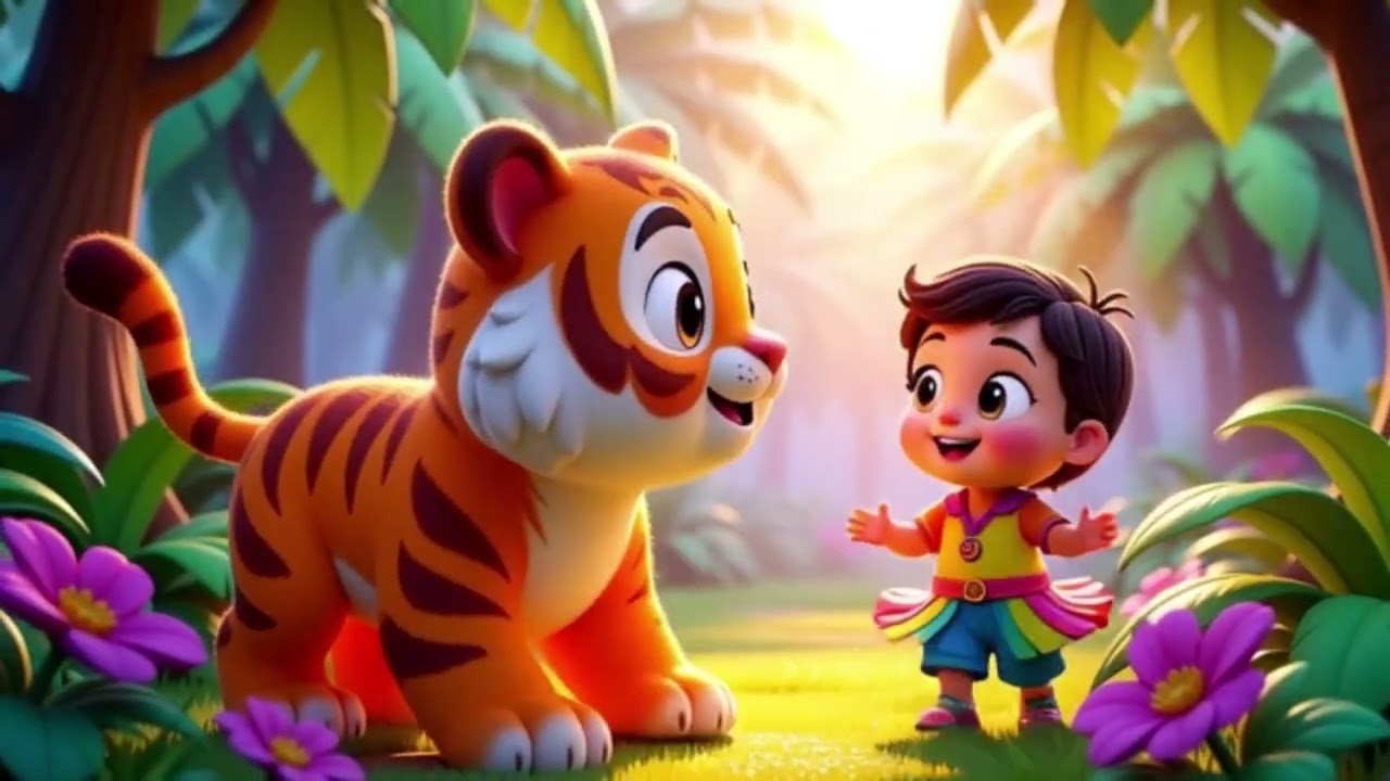 The Tiger Who Loved Rainbows 🐯🌈 | Kids Story Song | Nursery Rhymes and Baby Songs