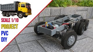 How to make a beautiful truck model with PVC #7 Attach the control system