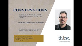 Conversations Episode 1 - The ICC and UN resolutions