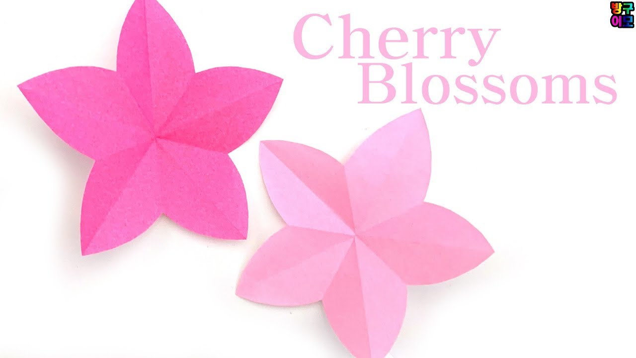 Origami Flower Origami Cherry Blossom Fun and Easy Origami YouTube
