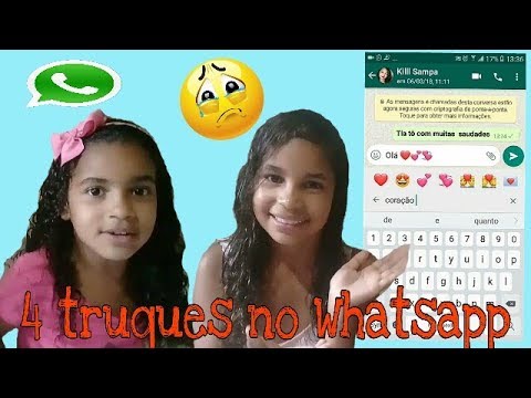 4# truques legais no Whatsapp♡♡♡/ com mundo da maiara e mirela