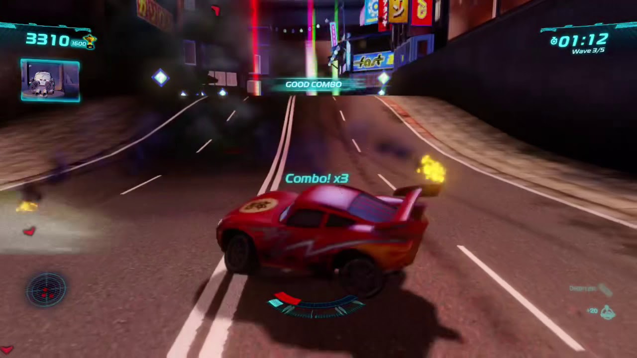 Cars 2 The Video Game Dragon LMQ Tokyo Hunter mode on Hard mode