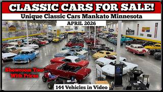 CLASSIC CARS FOR SALE!!  LOT WALK VIDEO    Unique Classic Cars Mankato Minnesota April 2026