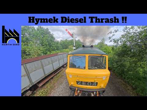 Diesel Thrash. Class 35 'Hymek' Brake van ride.