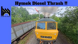 Diesel Thrash. Class 35 'Hymek' Brake van ride.