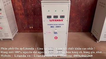 Ổn Áp 3 Pha 25KVA Model DR3-25KII Dải 160V-430V Thế Hệ Mới Hot Nhất Có Tại Công Ty Litanda