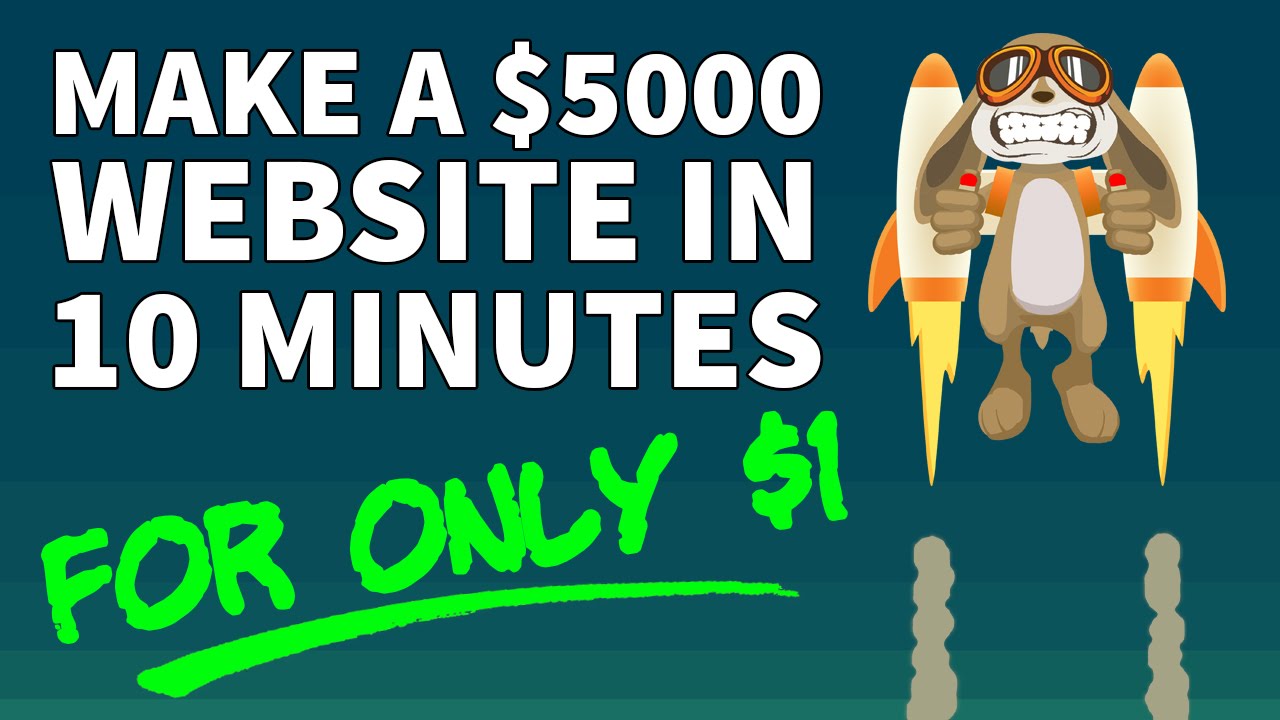 How to make a website in 10 minutes for 1 dollar without coding - YouTube