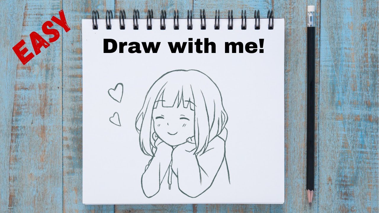 How to draw a kawaii anime girl | Cute & easy anime drawing tutorial