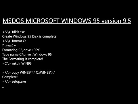 How to Install Windows 95