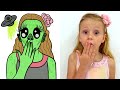 Nastya and funny Collection of New Stories funny drawing meme l Like Nastya